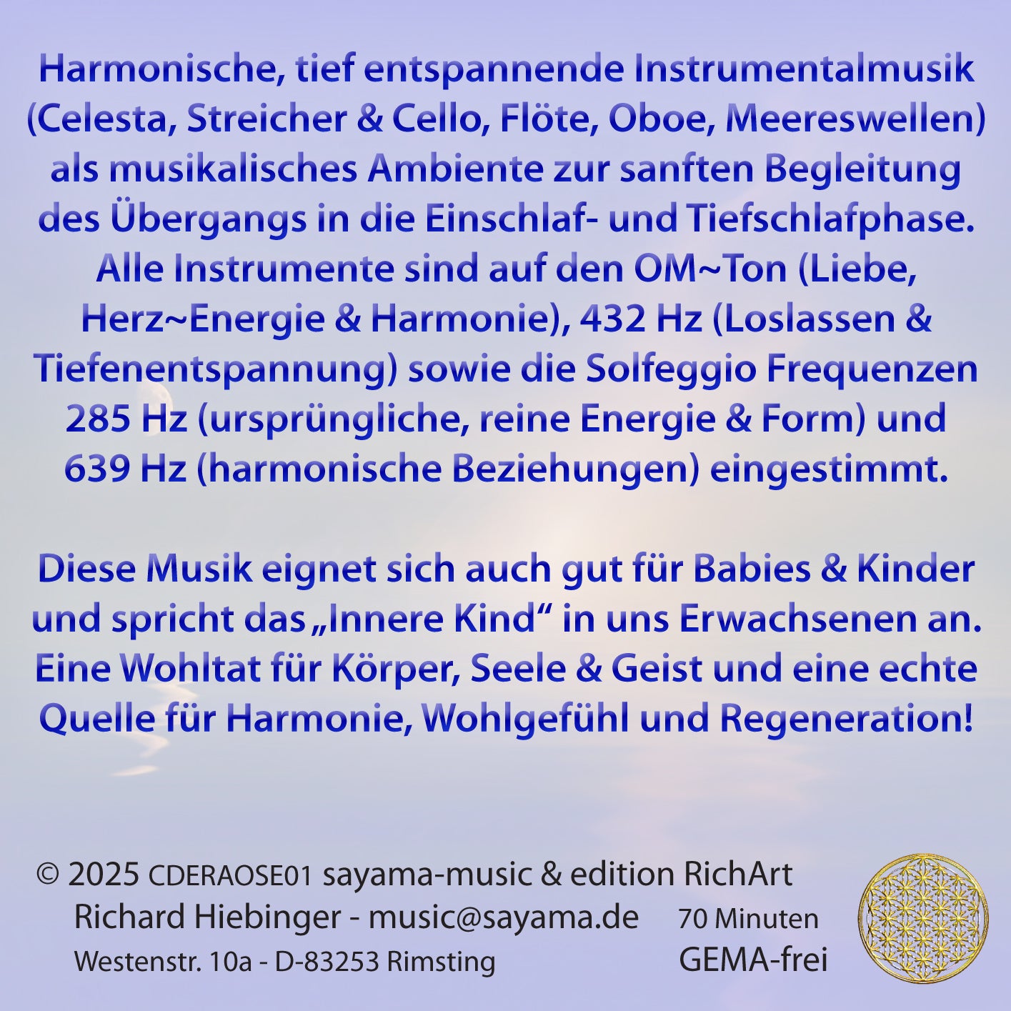 SANFT EINSCHLAFEN [mit 432 Hertz sowie Solfeggio 285 & 639 Hertz]