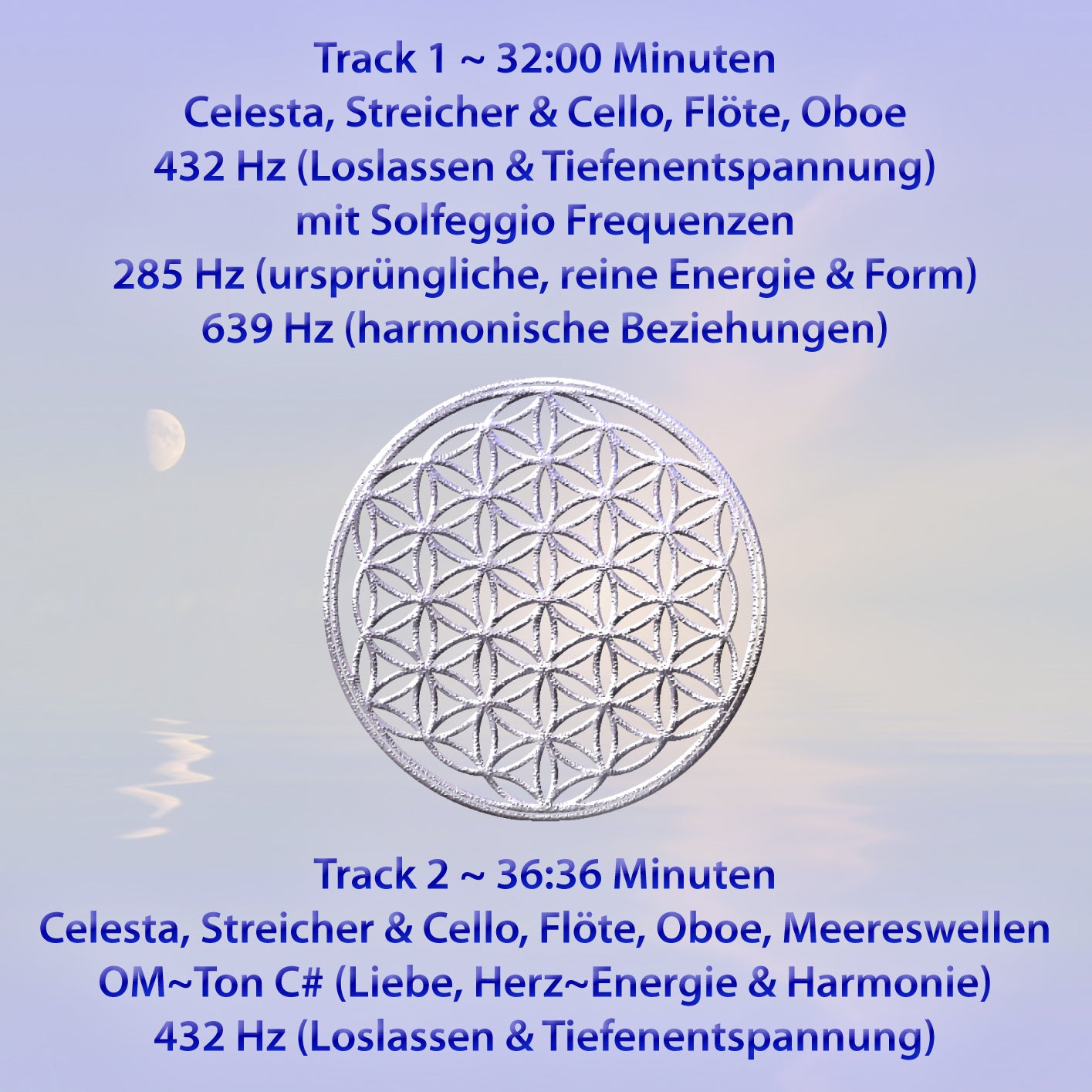 SANFT EINSCHLAFEN [mit 432 Hertz sowie Solfeggio 285 & 639 Hertz]