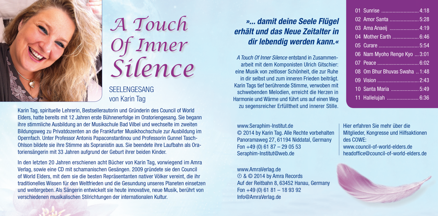 A TOUCH OF INNER SILENCE [Seelengesang von betörender Schönheit]
