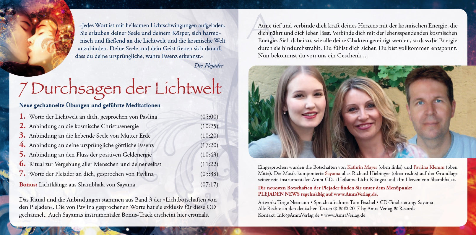 LICHTBOTSCHAFTEN VON DEN PLEJADEN 2 [Übungs-CD; wahlweise als Download]