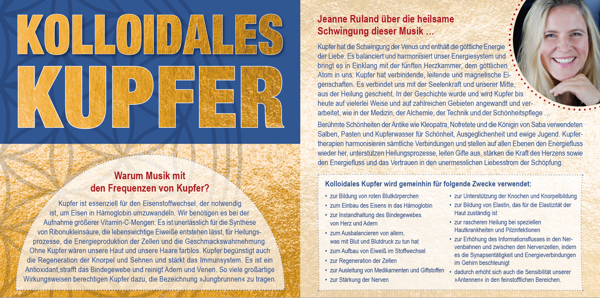 KOLLOIDALES KUPFER [432 Hertz; Anleitungen im Booklet von Jeanne Ruland; wahlweise als Download]