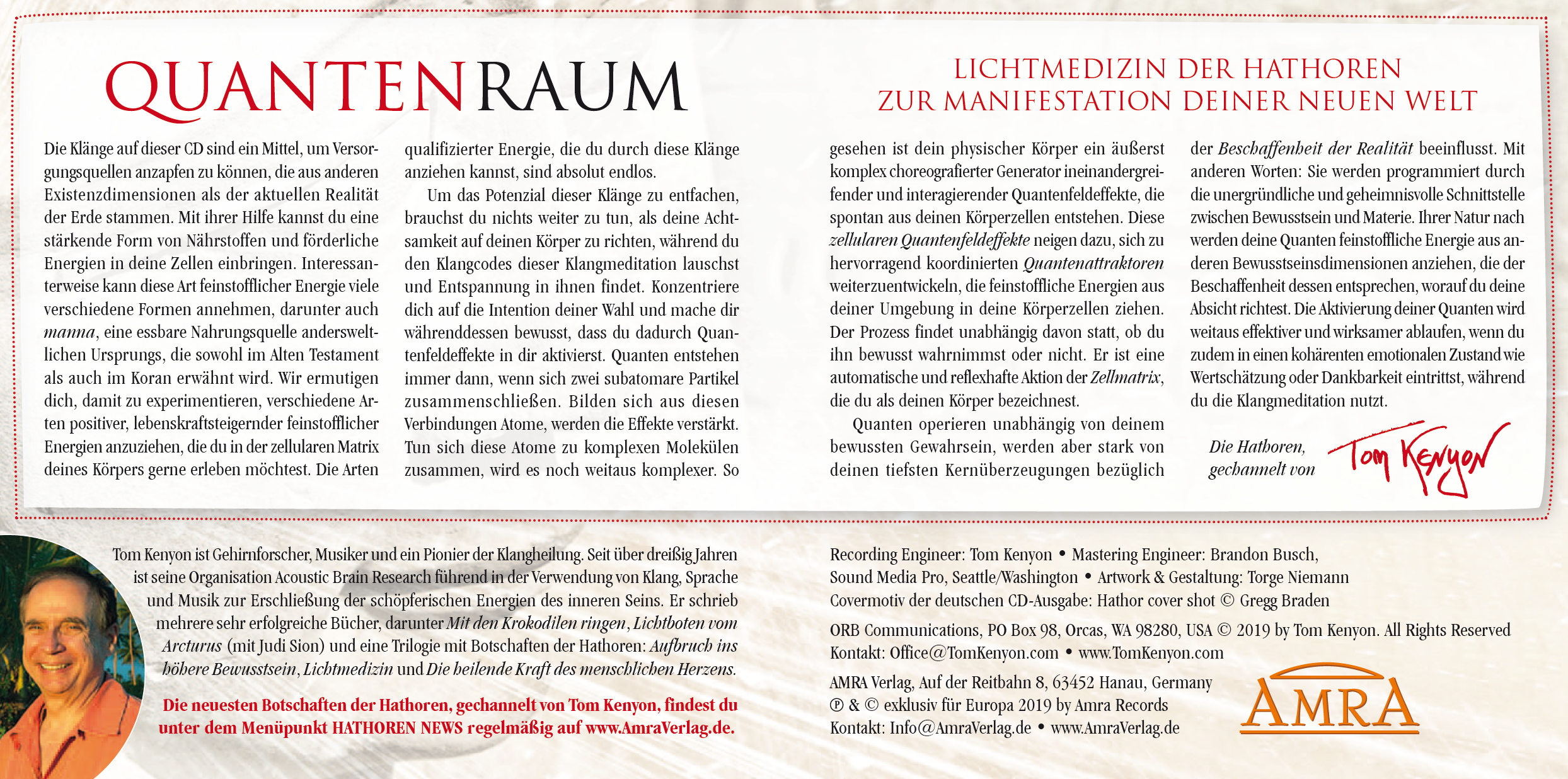 LICHTMEDIZIN DER HATHOREN ~ QUANTENRAUM [mit einer Botschaft & Meditationsanleitungen im Booklet]