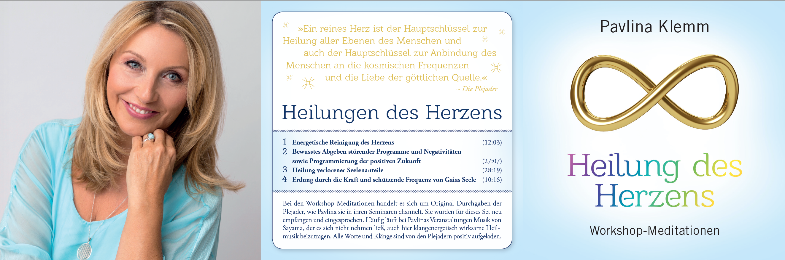 HEILUNG DES HERZENS [Workshop-Meditationen, gesprochen von Pavlina Klemm; nur im AMRA-Shop erhältlich; wahlweise als Download]