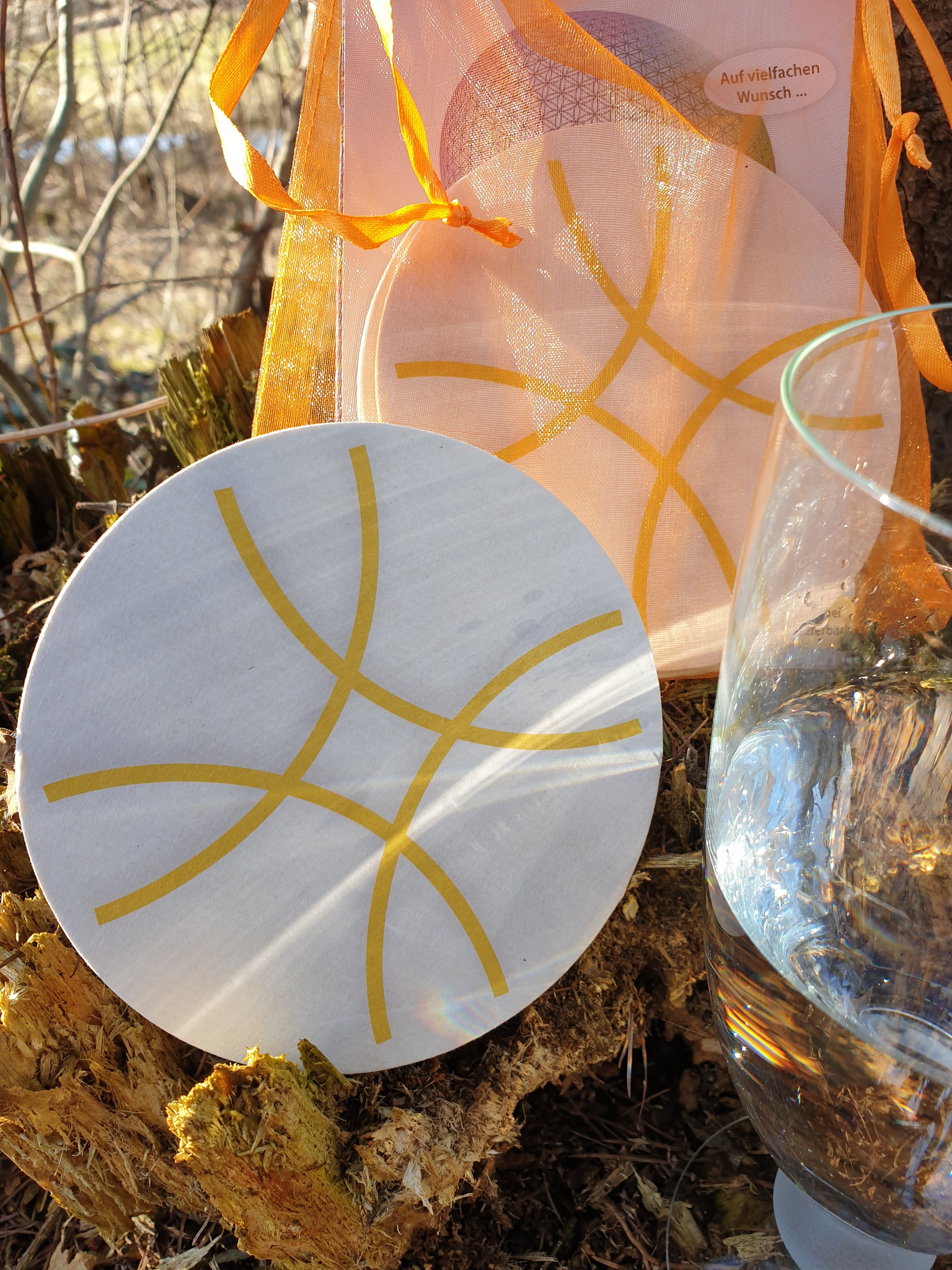 HEILSYMBOL DER PLEJADER [Acht Untersetzer aus Holzschliffpappe; nur im AMRA-Shop erhältlich]