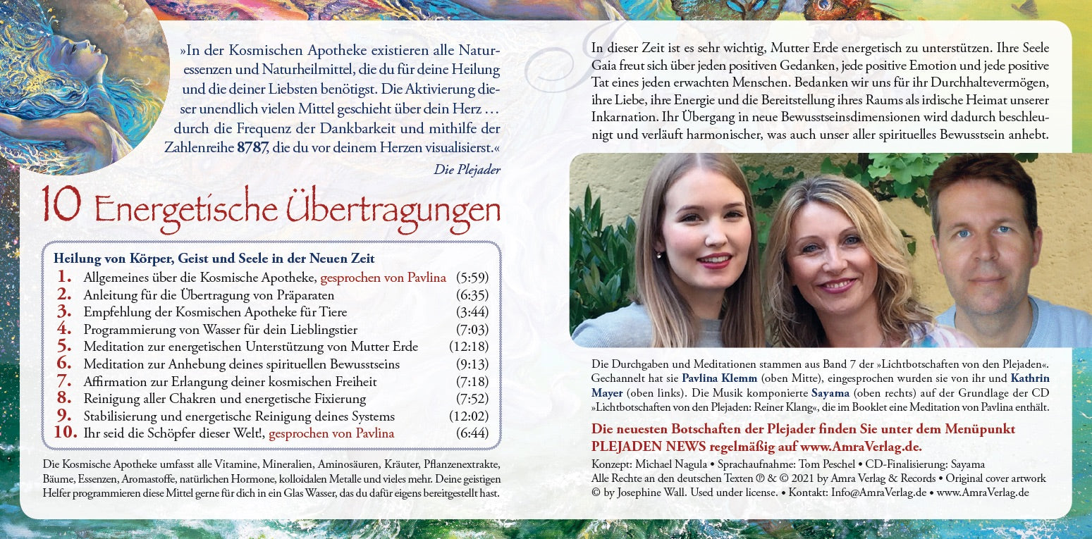 LICHTBOTSCHAFTEN VON DEN PLEJADEN 8 - KOSMISCHE HEILAPOTHEKE [Übungs-CD; wahlweise als Download]