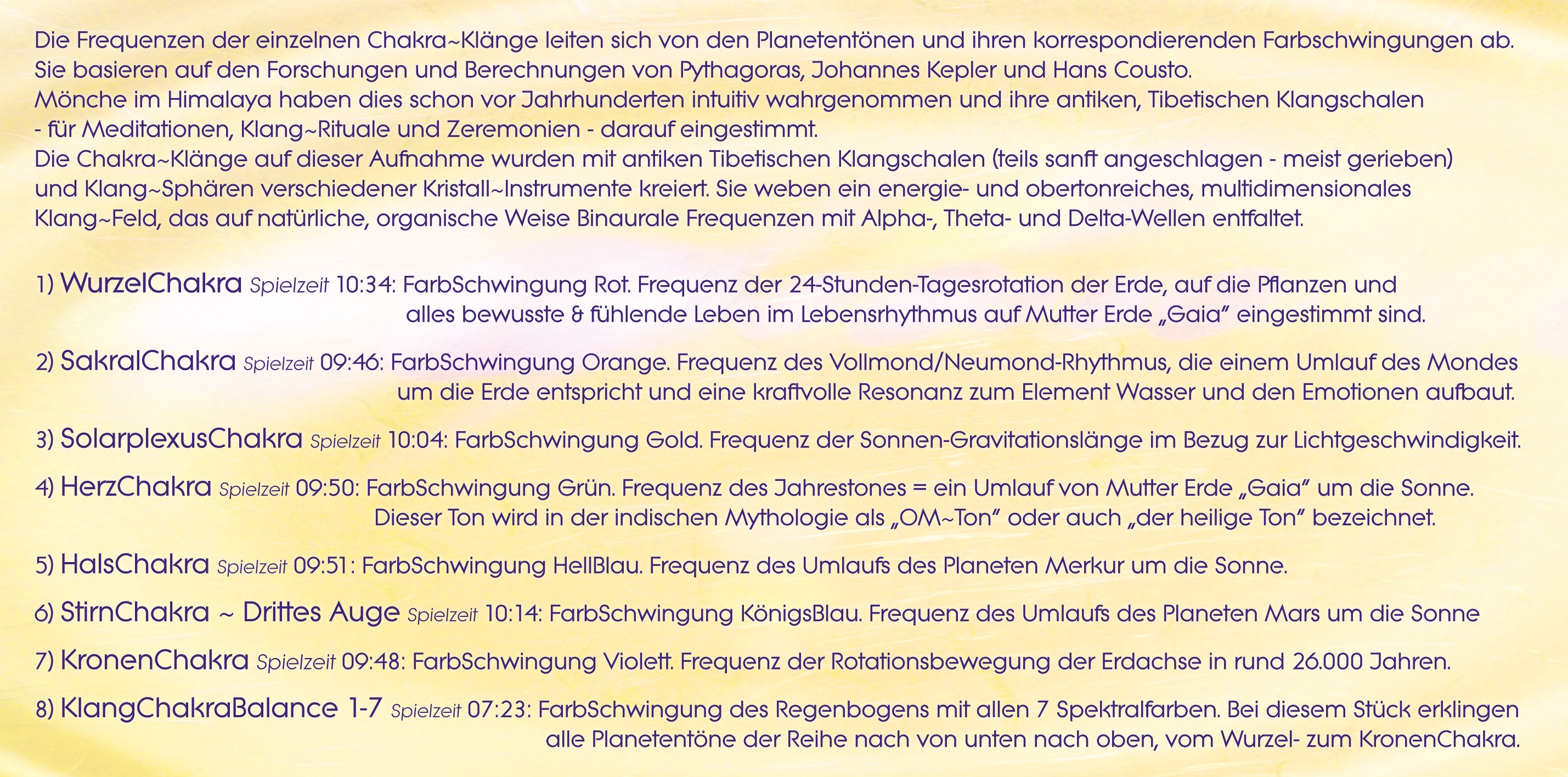 KLANG CHAKRA BALANCE DER SIEBEN HAUPTCHAKREN [Pavlina Klemms HEILE DEINE CHAKREN instrumental; mit Heilschwingungen für jedes Chakra, ermäßigt als Download]