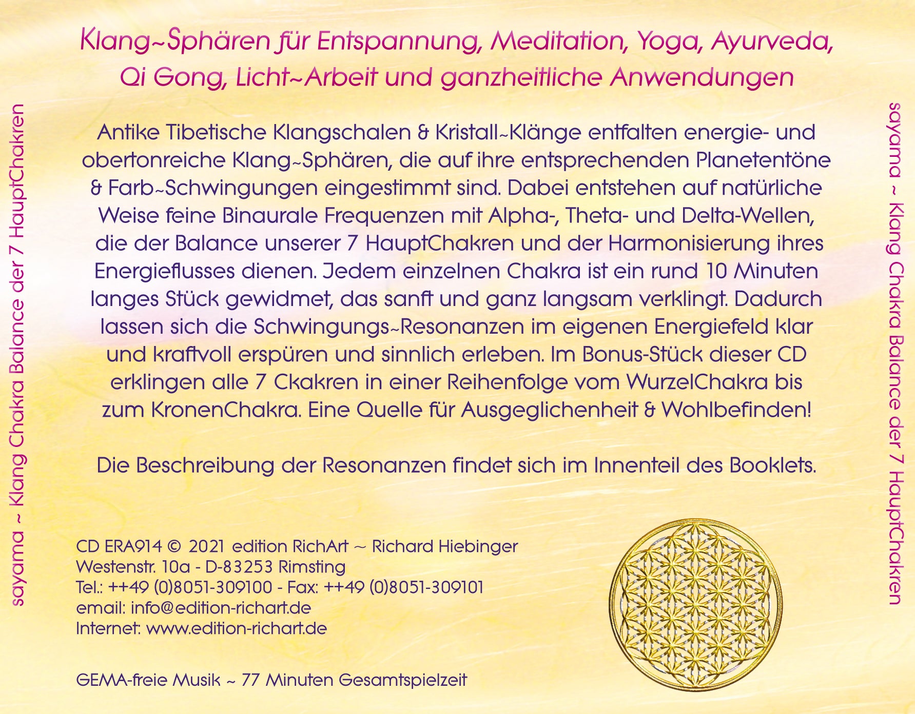 KLANG CHAKRA BALANCE DER SIEBEN HAUPTCHAKREN [Pavlina Klemms HEILE DEINE CHAKREN instrumental; mit Heilschwingungen für jedes Chakra, ermäßigt als Download]