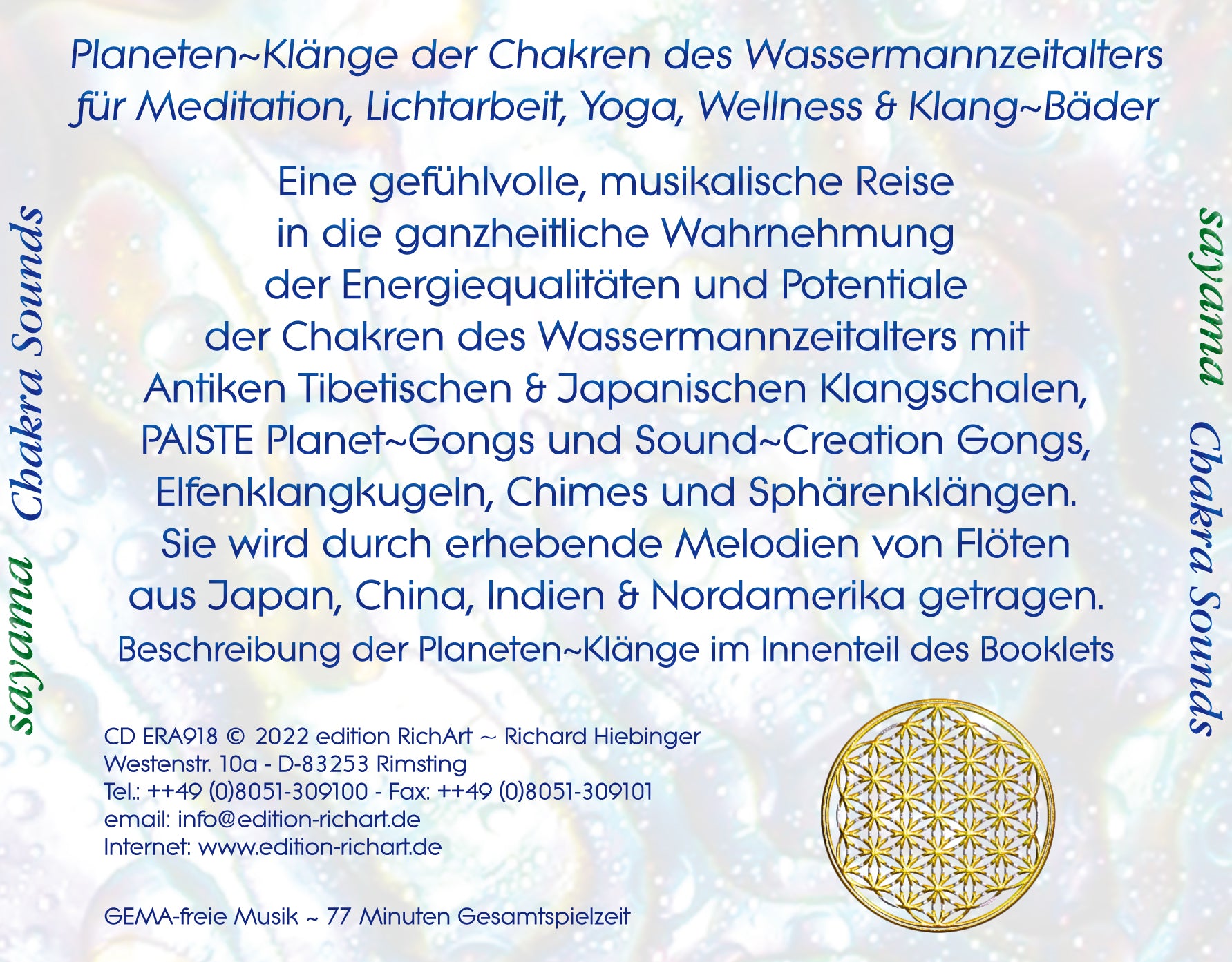 CHAKRA SOUNDS [neue Abmischung für die aktuelle Zeit; ermäßigt als Download]