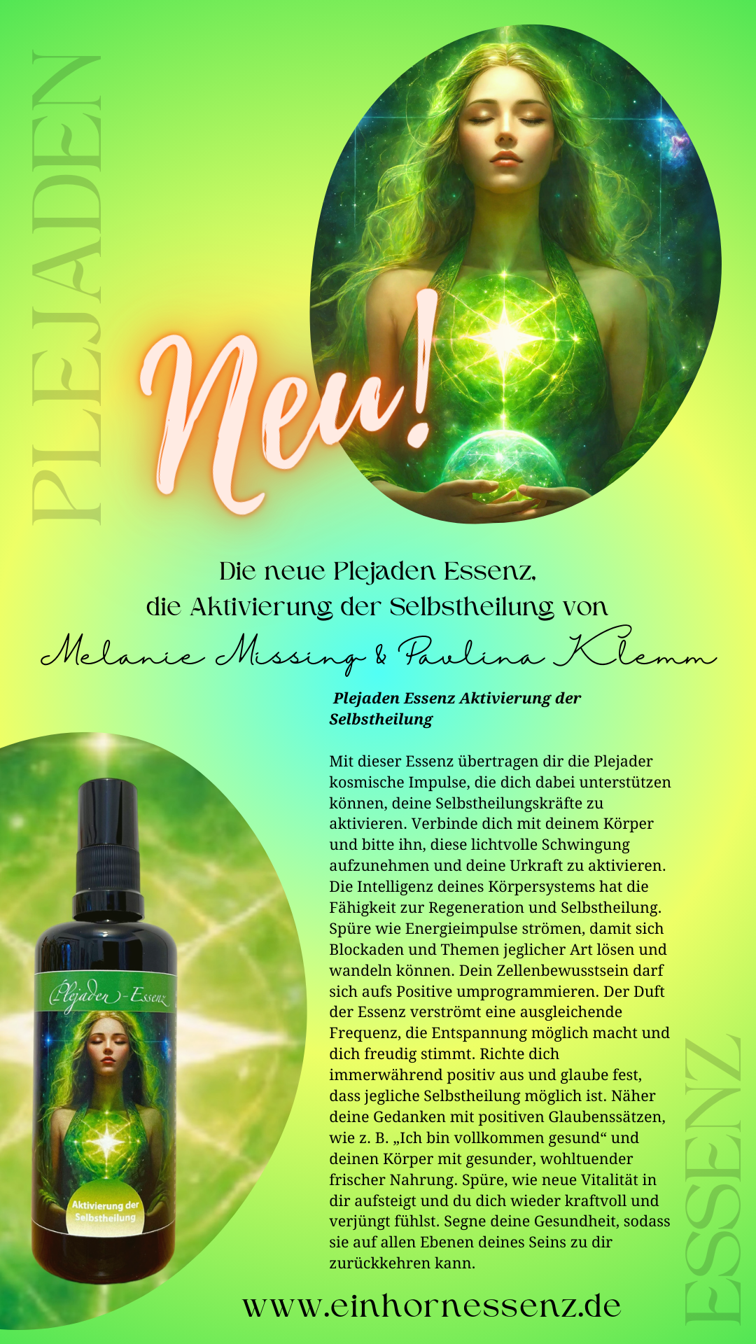 PLEJADEN-ESSENZ »AKTIVIERUNG DER SELBSTHEILUNG« [zur Übertragung kosmischer Impulse; einfach einsprühen!]