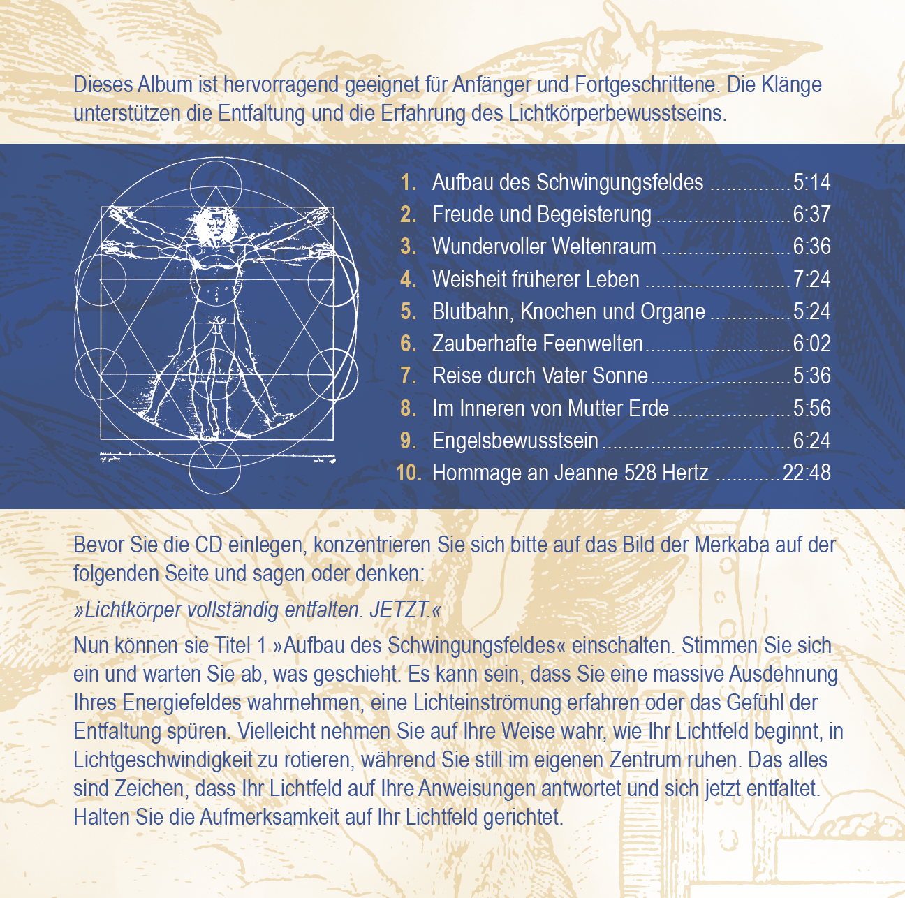 MERKABA EXTRA LANG – REISEN IM LEBENDIGEN LICHTFELD [mit Anleitungen im Booklet von Jeanne Ruland; wahlweise als Download]