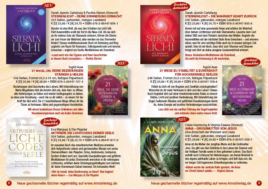 AMRA DINA6-BUCHBEILEGER [Der aktuelle Beileger in unseren neuesten Büchern!]