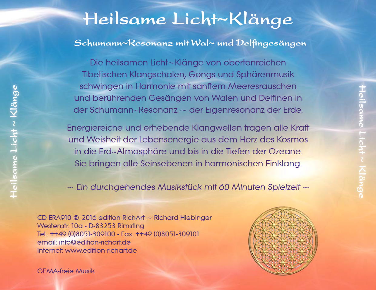 HEILSAME LICHTKLÄNGE ~ WALE & DELFINE [wahlweise als Download]
