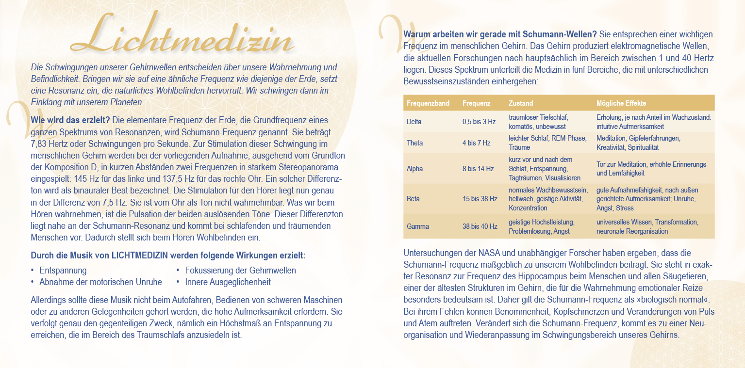 LICHTMEDIZIN EXTRA LANG ~ SCHWINGUNG DER ERDE [Heilmusik mit der Schumann-Frequenz, jetzt mit 11 Minuten Bonus 528 Hertz; wahlweise als Download]