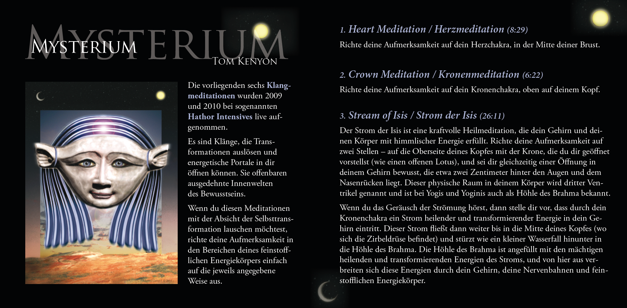 MYSTERIUM [Heilgesänge der Hathoren mit Meditationsanleitungen im Booklet]