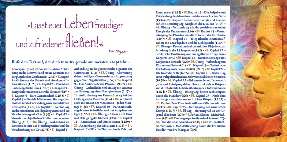 LICHTBOTSCHAFTEN VON DEN PLEJADEN 1 [Interaktives Hörbuch – ungekürzte Lesung; zusätzliches Heilsymbol & Übung im Booklet; wahlweise als Download]