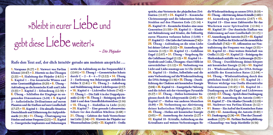 LICHTBOTSCHAFTEN VON DEN PLEJADEN BAND 2 [Interaktives Hörbuch – ungekürzte Lesung; zusätzliches Heilsymbol & Übung im Booklet; wahlweise als Download]