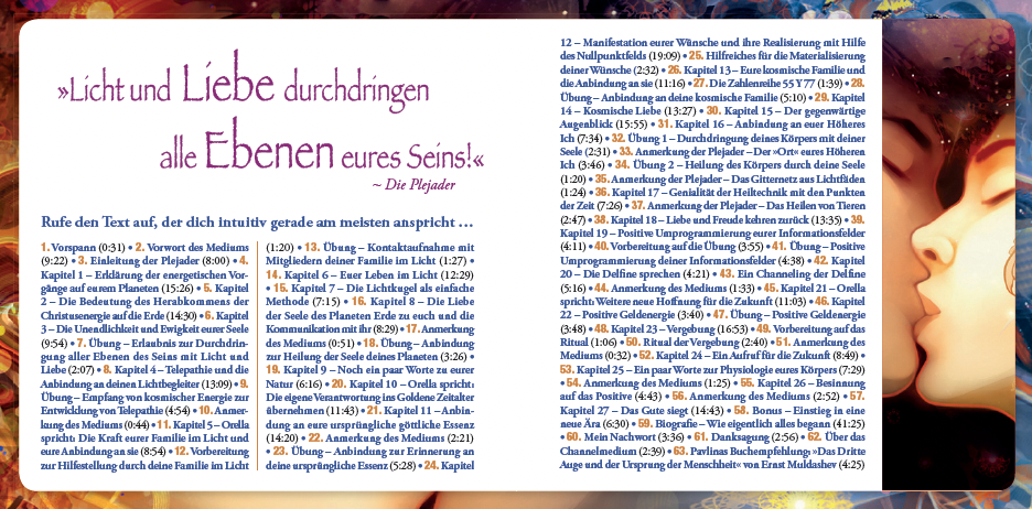 LICHTBOTSCHAFTEN VON DEN PLEJADEN BAND 3 [Interaktives Hörbuch – ungekürzte Lesung; zusätzliches Heilsymbol & Übung im Booklet; wahlweise als Download]