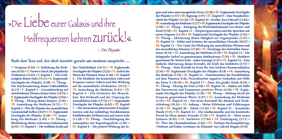 LICHTBOTSCHAFTEN VON DEN PLEJADEN BAND 4 [Interaktives Hörbuch – ungekürzte Lesung; zusätzliches Heilsymbol & Übung im Booklet; wahlweise als Download]