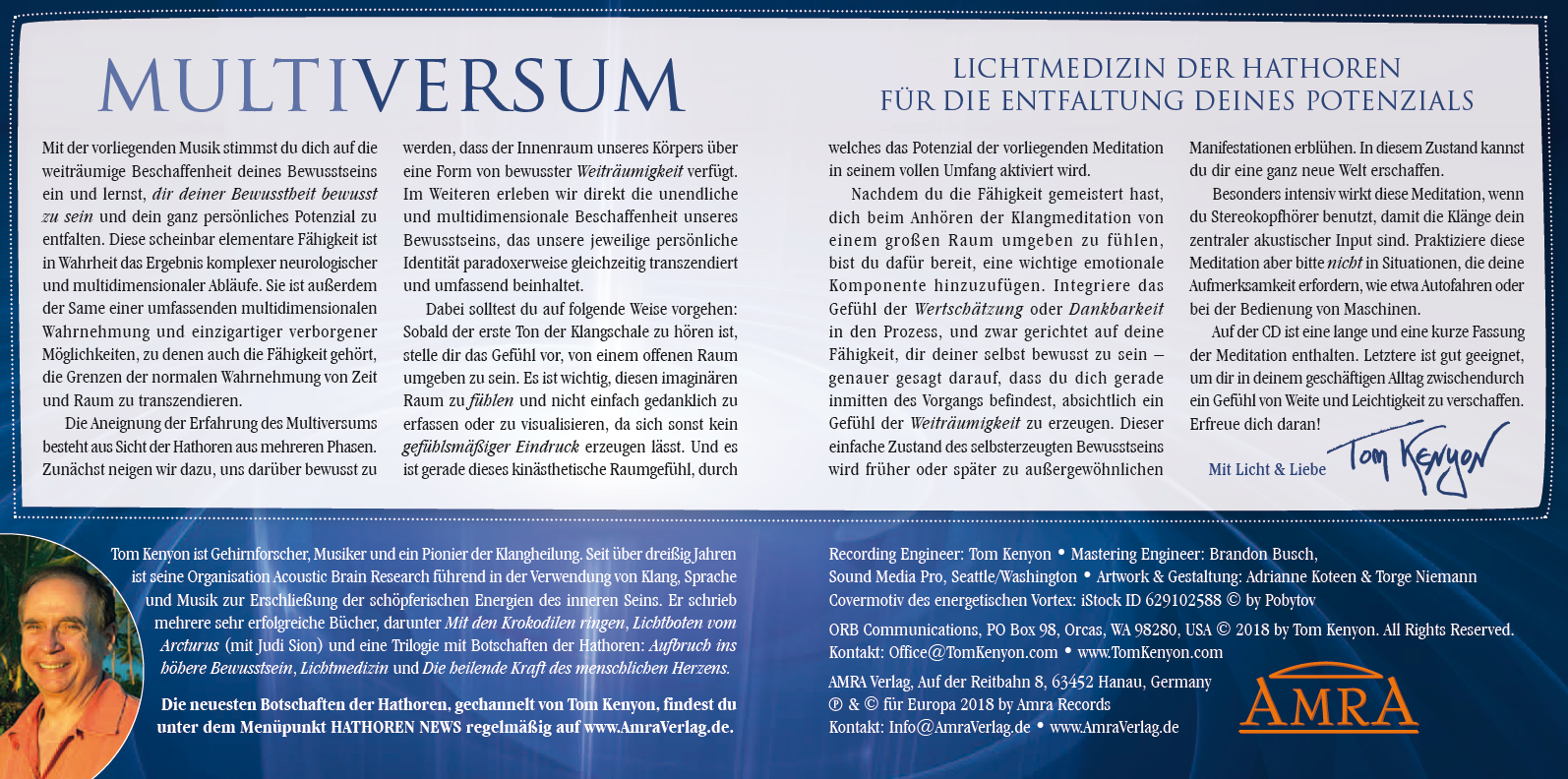LICHTMEDIZIN DER HATHOREN ~ MULTIVERSUM [mit einer Botschaft & Meditationsanleitungen im Booklet]