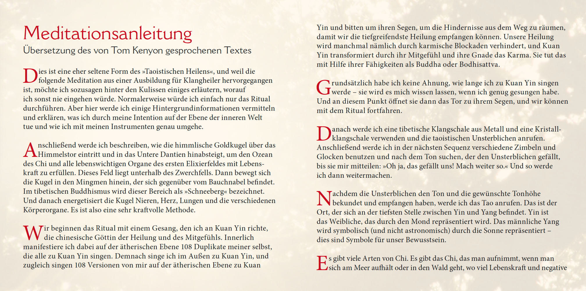 THE GOLDEN ORB: HEILENDER CHI-STROM [mit 12 Seiten Booklet; eine geheime Heilmeditation im Taoismus]