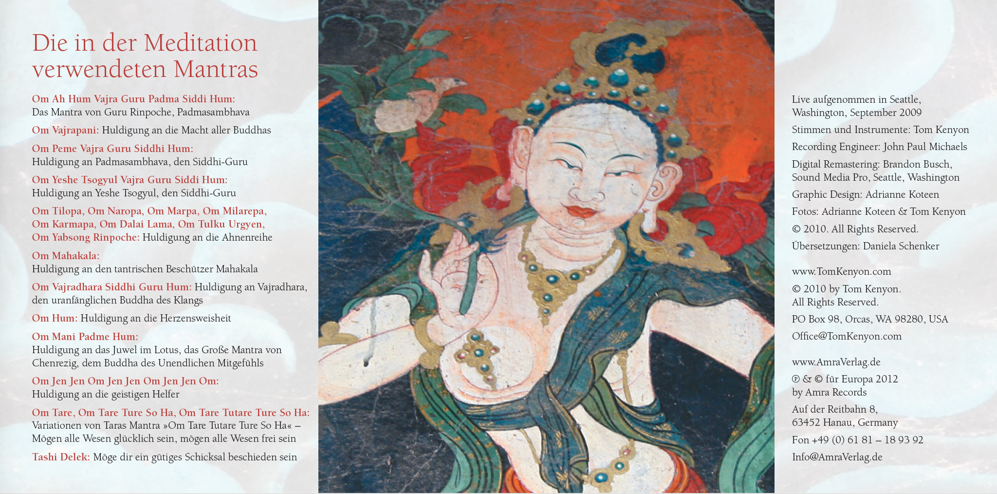 WEISSE TARA – HEILMEDITATION FÜR GAIA [mit 16 Seiten Booklet]