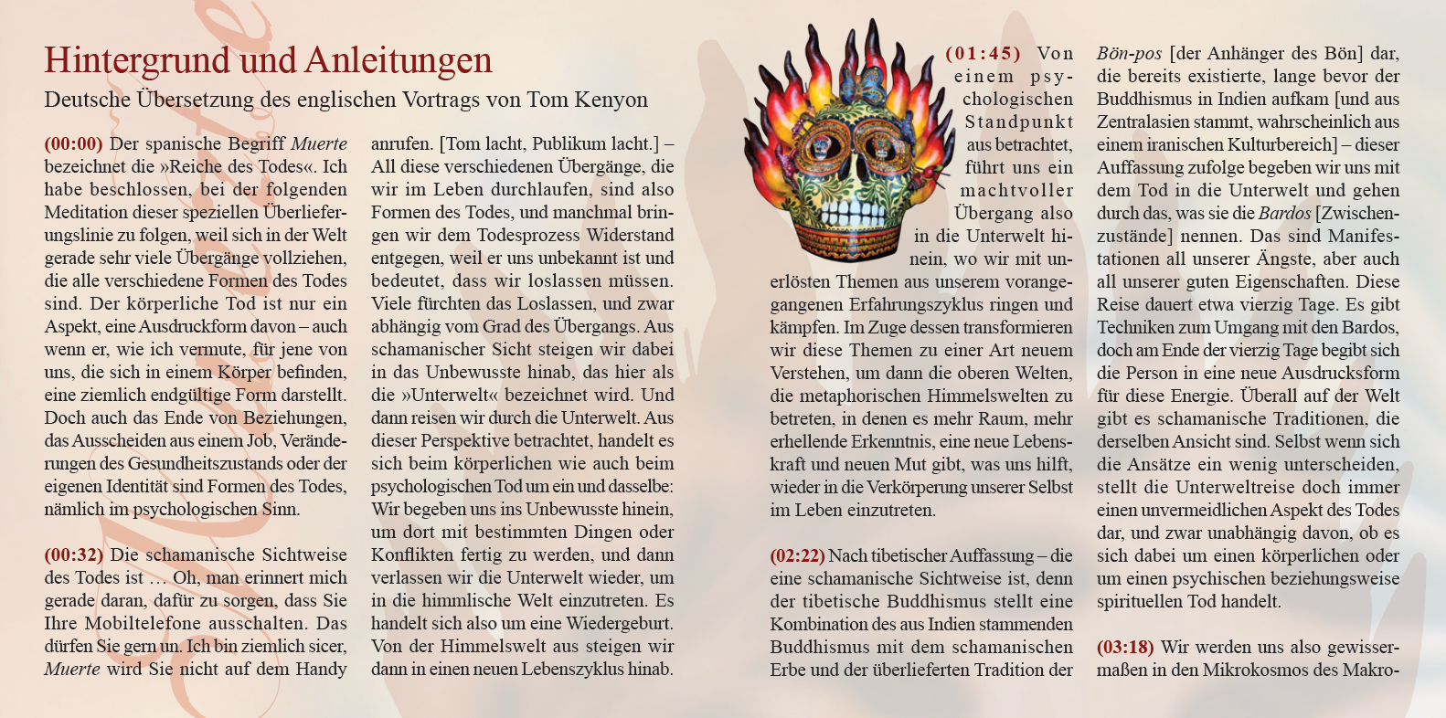 MUERTE – AUFLÖSUNG ALTER PROGRAMME [zur spirituellen Transdormation]