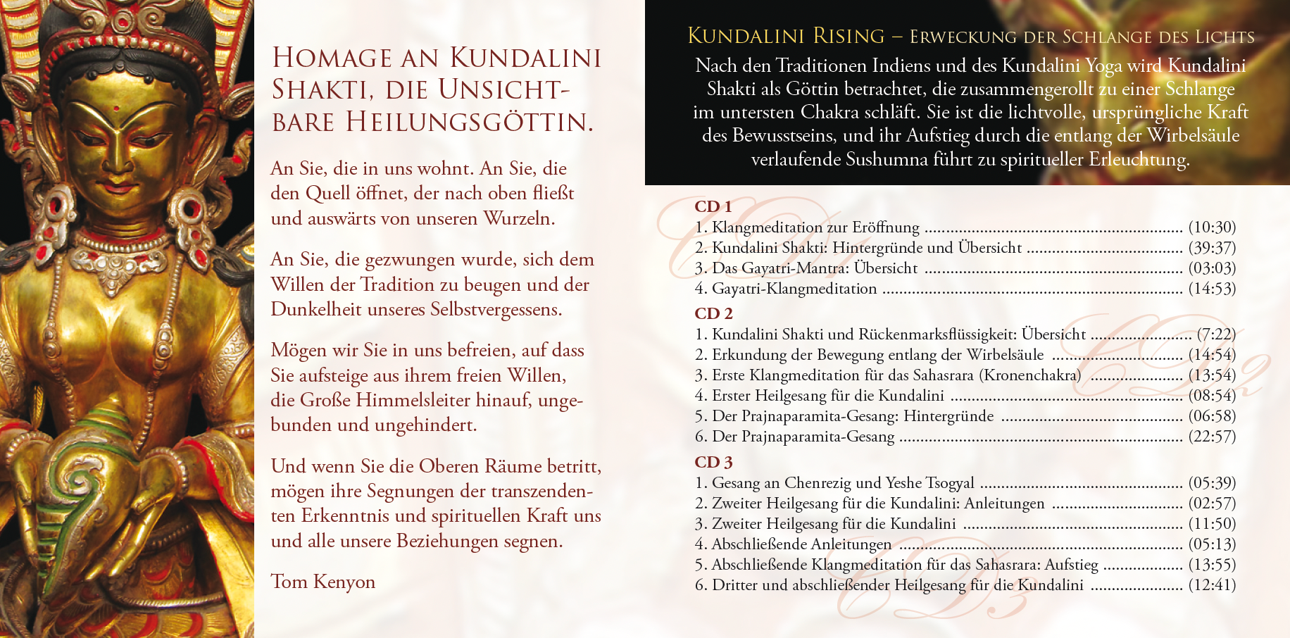 KUNDALINI RISING [mit 44 Seiten Booklet; komplettes Seminar auf 3 CDs; plus Bonus-CD]