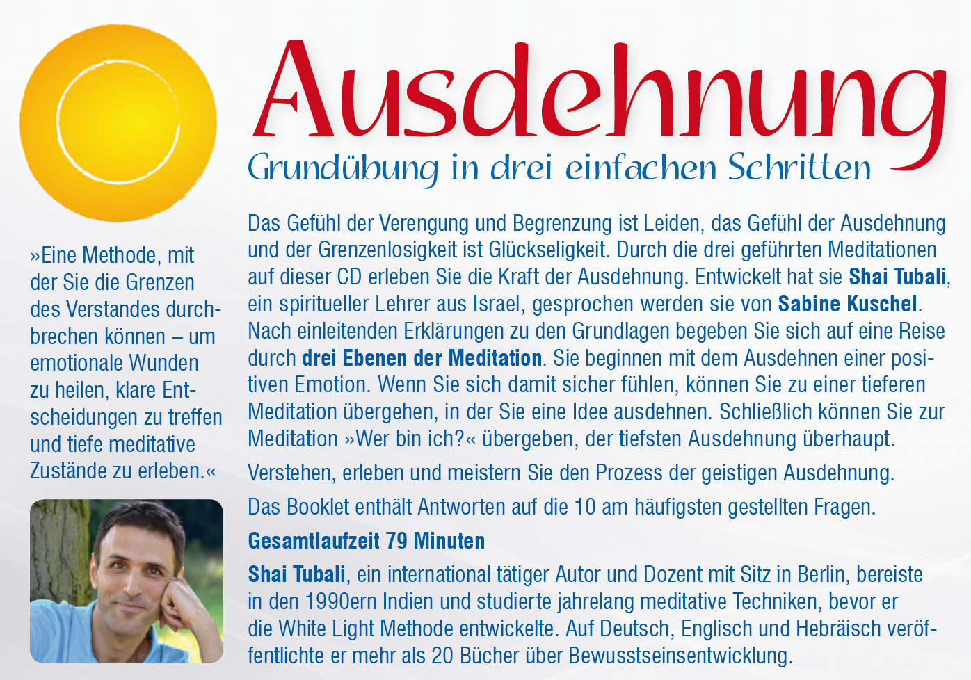 AUSDEHNUNG [Geh bewusst in die Freude und das Glück des Lebens]