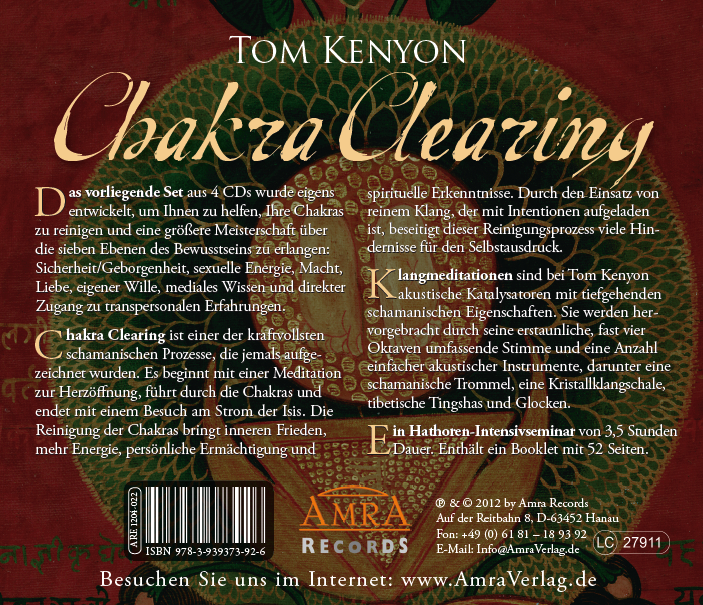 CHAKRA CLEARING [mit 52 Seiten Booklet; komplettes Seminar auf 4 CDs; Reinigung der Chakren]