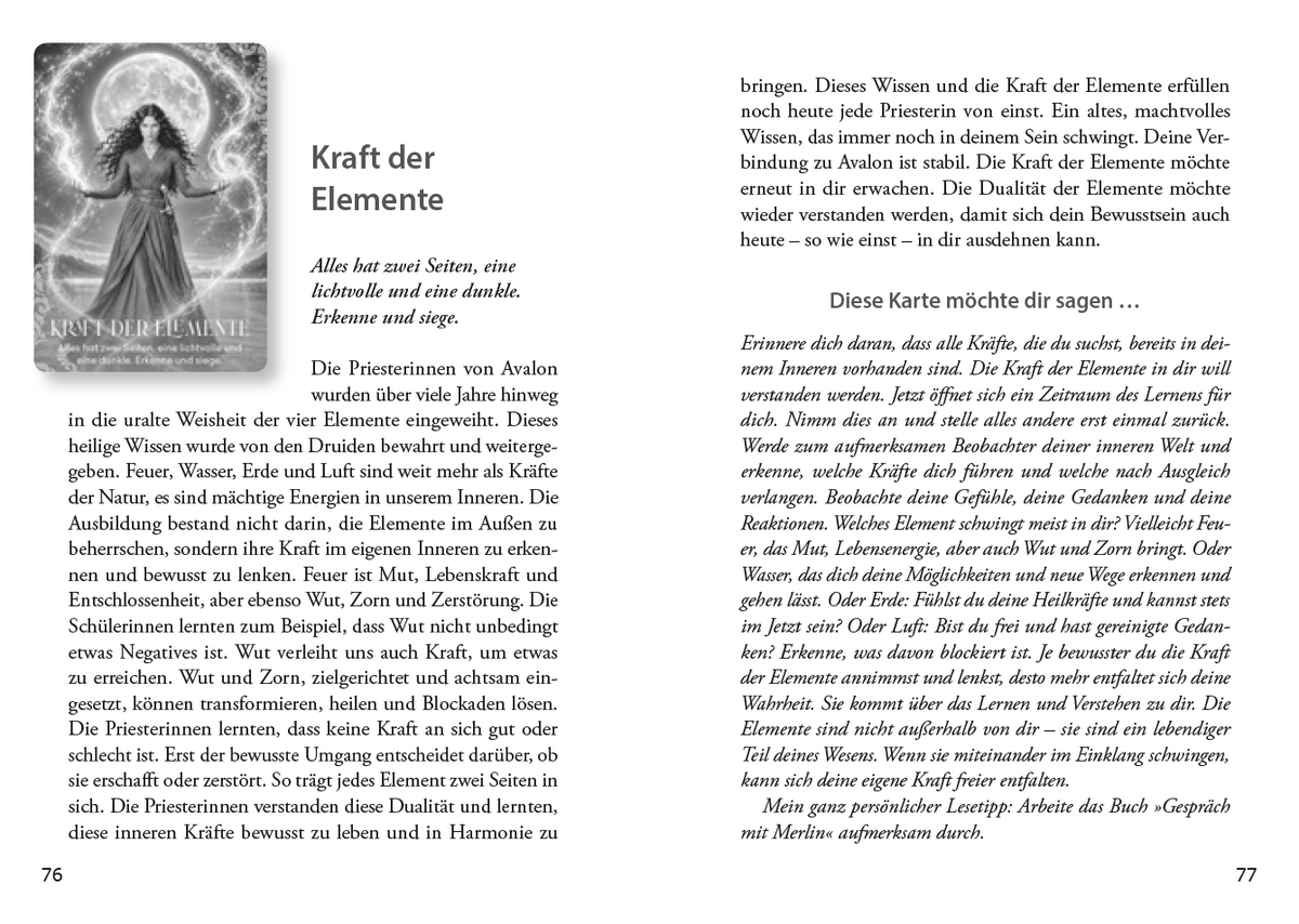 ZAUBER VON AVALON – SET MIT BUCH UND 44 KARTEN [mit Gratis Video Download; wird ausgeliefert am 11.11.2026]